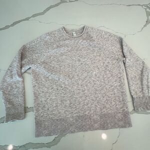 Lululemon cotton Pink and Heathered Gray Sweater